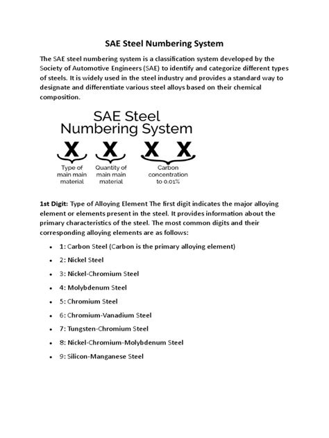 sae steel numbering system